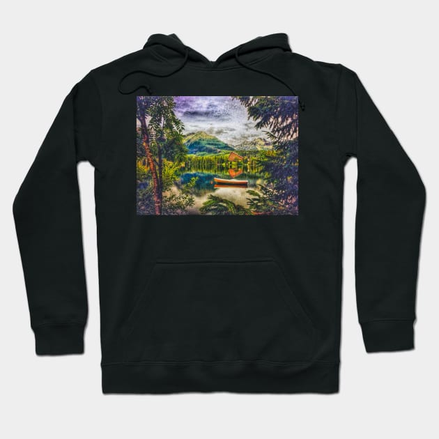 Hotel By the Lake, Tatra Mountains Hoodie by Lionik09